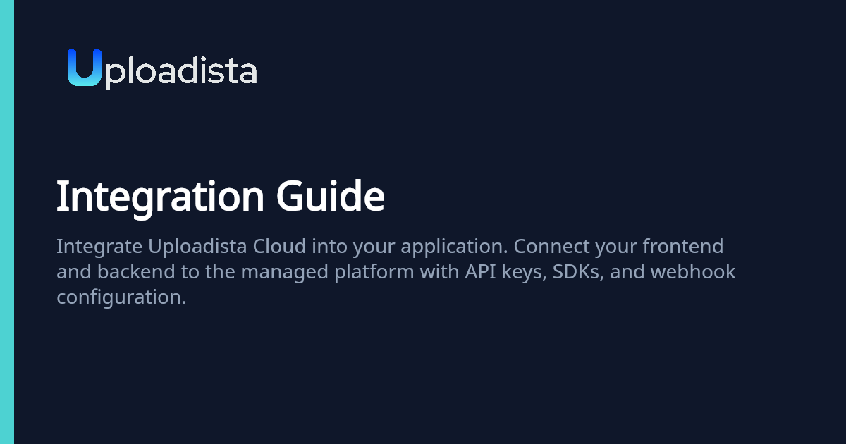 Integration Guide | Uploadista Docs