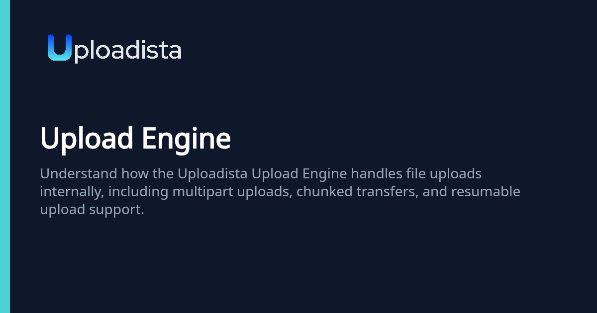 Zero Upload Is Upload Engine | Uploadista Docs
